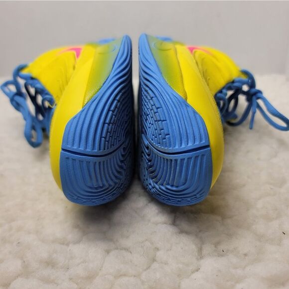 Nike Giannis Immortality 4 Mens Sneaker Size 5 Yellow Blue Basketball Shoes - Picture 9 of 11